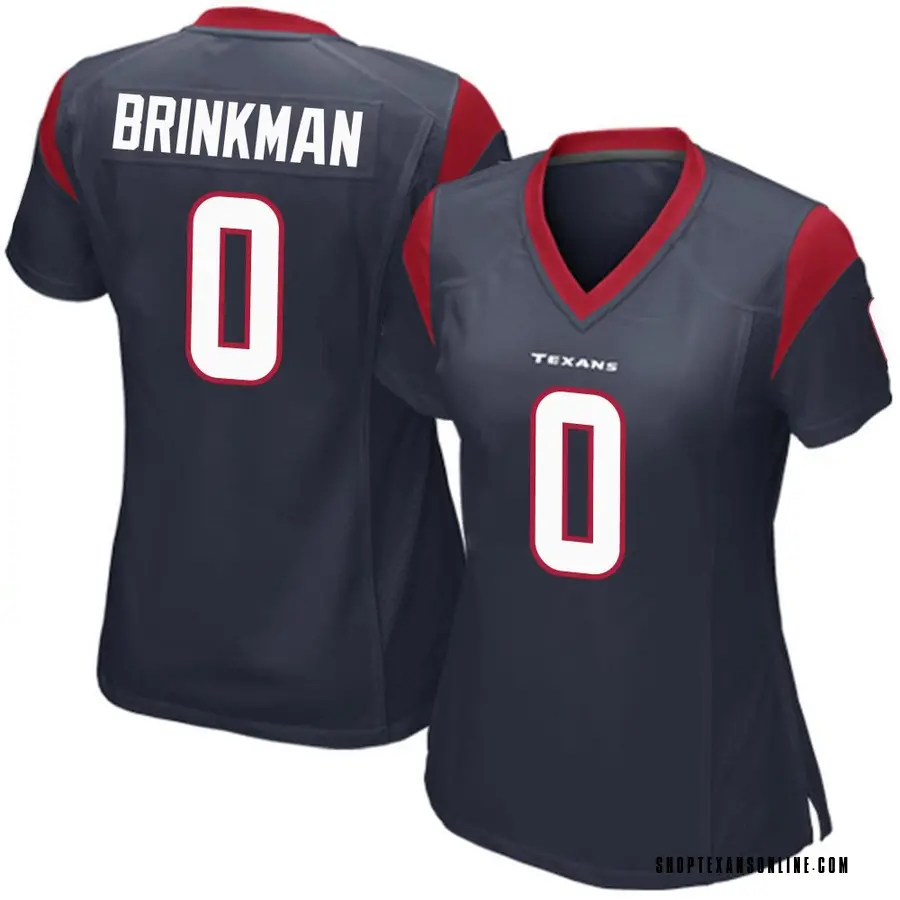 Nike Austin Brinkman Houston Texans Women's Game Navy Blue Team Color Jersey