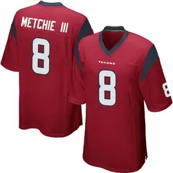 Nike John Metchie III Houston Texans Men's Game Red Alternate Jersey