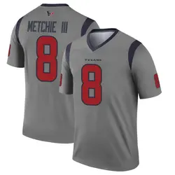 Nike John Metchie III Houston Texans Men's Legend Gray Inverted Jersey