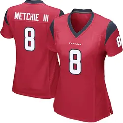 Nike John Metchie III Houston Texans Women's Game Red Alternate Jersey