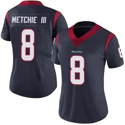 Nike John Metchie III Houston Texans Women's Limited Navy Blue Team Color Vapor Untouchable Jersey