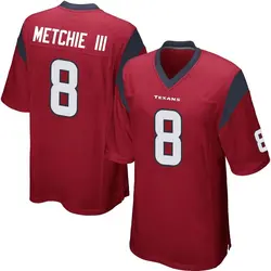 Nike John Metchie III Houston Texans Youth Game Red Alternate Jersey