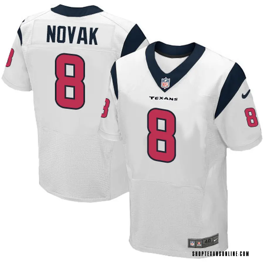 Nike Nick Novak Houston Texans Men's Elite White Jersey