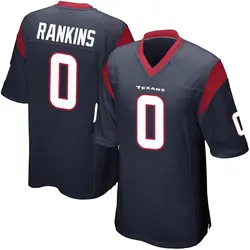 Sheldon Rankins Houston Texans Men's Game Navy Blue Team Color Jersey