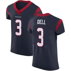 Nike Tank Dell Houston Texans Men's Elite Navy Blue Team Color Vapor Untouchable Jersey