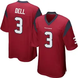 Nike Tank Dell Houston Texans Men's Game Red Alternate Jersey