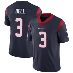 Nike Tank Dell Houston Texans Men's Limited Navy Blue Team Color Vapor Untouchable Jersey