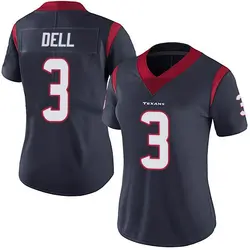 Nike Tank Dell Houston Texans Women's Limited Navy Blue Team Color Vapor Untouchable Jersey
