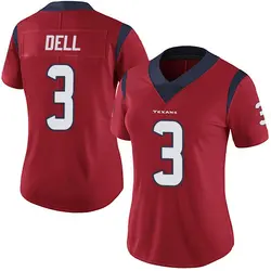 Nike Tank Dell Houston Texans Women's Limited Red Alternate Vapor Untouchable Jersey