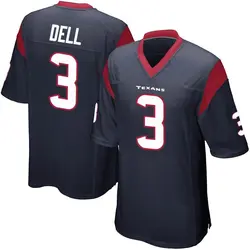 Nike Tank Dell Houston Texans Youth Game Navy Blue Team Color Jersey